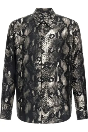 Roberto Cavalli Heren, Overhemden, Zwart, Maat: XL