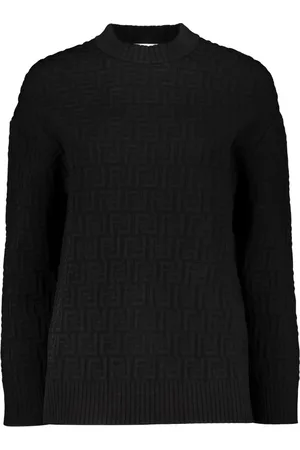 Fendi Dames, Truien, Zwart, Maat: S Viscose