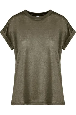 Bomboogie Dames, Tops, Groen, Maat: XL Linnen