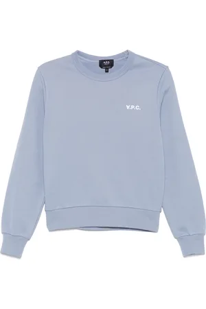 A.P.C. Dames, Sweatshirts & Hoodies, Blauw, Maat: M Katoen