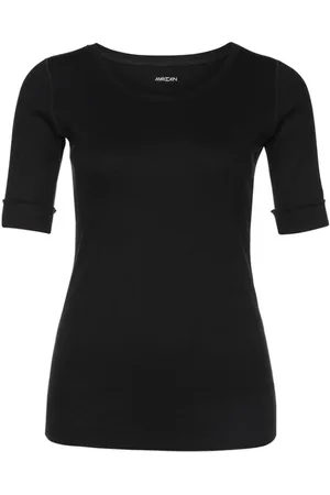 Marc Cain Dames, Tops, Zwart, Maat: M Katoen