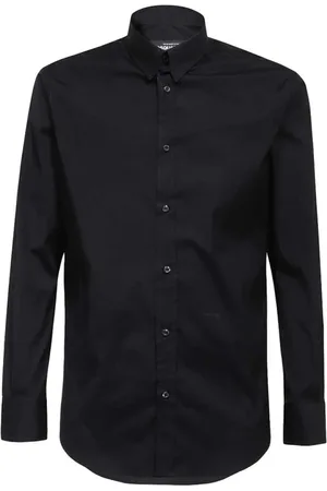 Dsquared2 Heren, Overhemden, Zwart, Maat: S Katoen