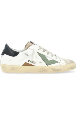 4b12 Heren, Schoenen, Wit, Maat: 42 EU Leer