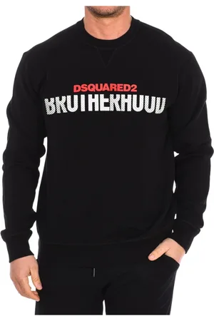 Dsquared2 Heren, Sweatshirts & Hoodies, Zwart, Maat: M Katoen