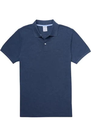 Brooks Brothers Heren, Tops, Blauw, Maat: S Piqué