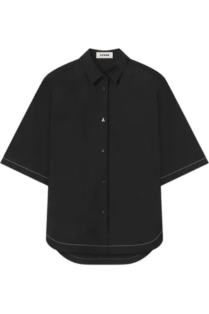 AERON Dames, Blouses & Shirts, Zwart, Maat: L