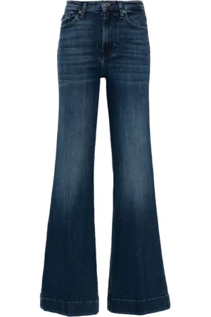 7 for all Mankind Dames, Jeans, Blauw, Maat: W33 Denim