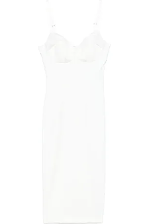 Elisabetta Franchi Dames, Jurken, Wit, Maat: XS Satijn