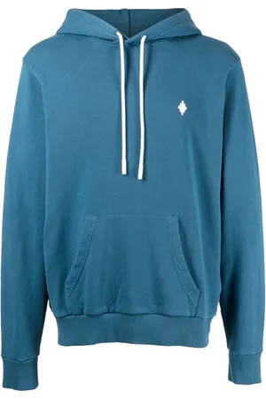 MARCELO BURLON Heren, Sweatshirts & Hoodies, Blauw, Maat: L Poliester