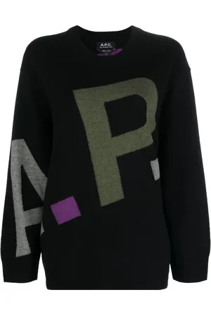 A.P.C. Dames, Truien, Zwart, Maat: XS Wol