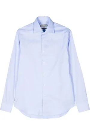 CANALI Heren, Overhemden, Blauw, Maat: L Katoen