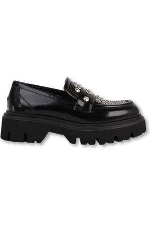 Elena Iachi Dames, Schoenen, Zwart, Maat: 41 EU Leer