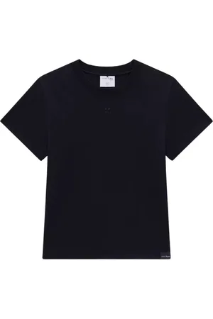 Courrèges Dames, Tops, Zwart, Maat: L Katoen