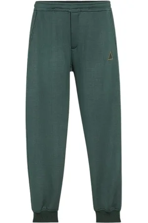 Lanvin Heren, Broeken, Groen, Maat: XS Wol