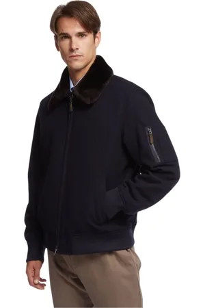 Brooks Brothers Heren, Jassen, Blauw, Maat: 2XL Wol