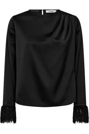 Co`Couture Dames, Blouses & Shirts, Zwart, Maat: XL
