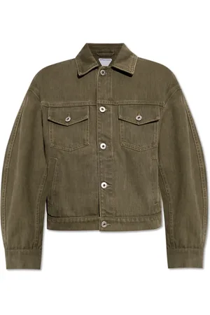 Bottega Veneta Dames, Jassen, Groen, Maat: 3XS Denim