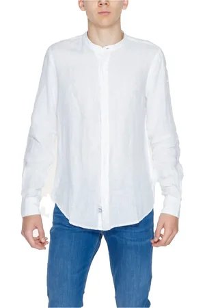 Blauer Heren, Overhemden, Wit, Maat: XL Linnen