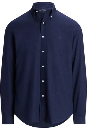 Ralph Lauren Heren, Overhemden, Blauw, Maat: S Katoen
