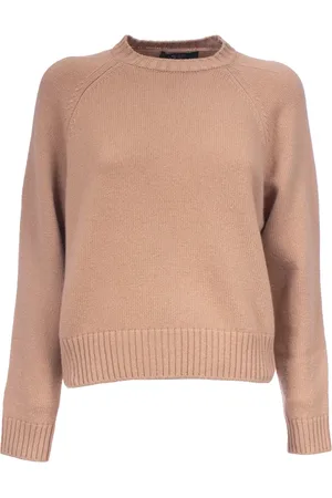 Max Mara Dames, Truien, Bruin, Maat: XS Wol