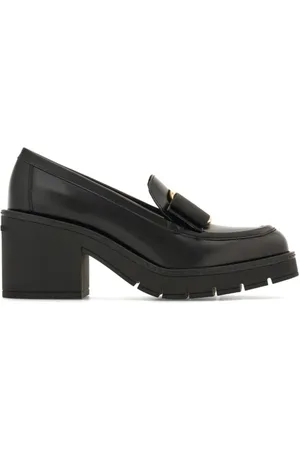 Salvatore Ferragamo Dames, Schoenen, Zwart, Maat: 39 1/2 EU Leer
