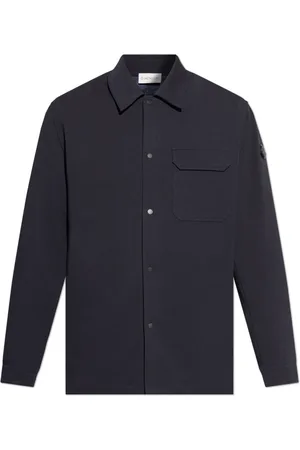 Moncler Heren, Overhemden, Blauw, Maat: XL Katoen