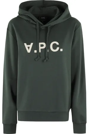 A.P.C. Dames, Sweatshirts & Hoodies, Groen, Maat: 2XS Katoen