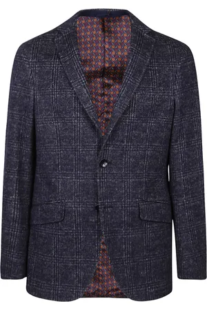 Etro Heren, Jassen, Blauw, Maat: L Katoen