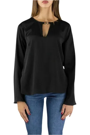 Liu Jo Dames, Blouses & Shirts, Zwart, Maat: XS Poliester