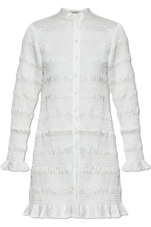 AllSaints Dames, Jurken, Wit, Maat: 2XS Poliester