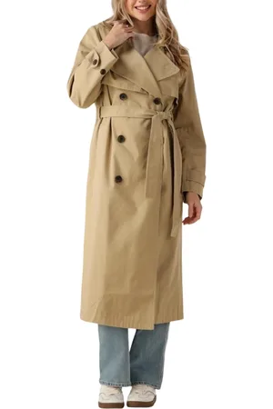 Tommy Hilfiger Dames, Mantels, Bruin, Maat: S