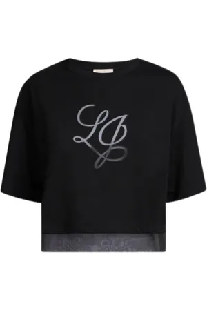 Liu Jo Dames, Tops, Zwart, Maat: L Katoen