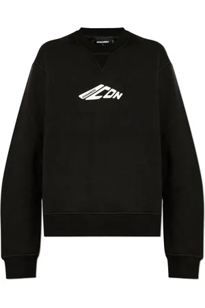 Dsquared2 Dames, Sweatshirts & Hoodies, Zwart, Maat: M Katoen