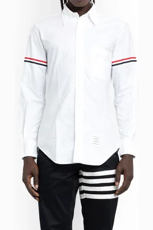 Thom Browne Heren, Overhemden, Wit, Maat: 2XL Katoen