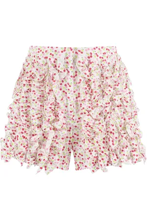 Msgm Dames, Korte broeken, Veelkleurig, Maat: 2XS Katoen