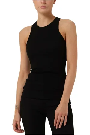 Modstrom Dames, Tops, Zwart, Maat: XS Katoen