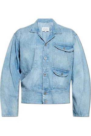 Maison Margiela Heren, Jassen, Blauw, Maat: 2XS Denim