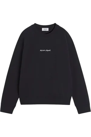 Maison Kitsuné Heren, Sweatshirts & Hoodies, Zwart, Maat: XL Katoen