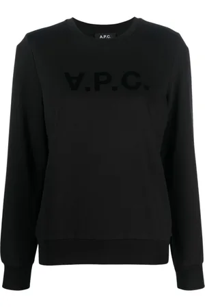 A.P.C. Dames, Sweatshirts & Hoodies, Zwart, Maat: L Katoen