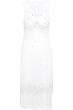Bottega Veneta Dames, Jurken, Wit, Maat: XS