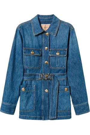 Twin-Set Dames, Jassen, Blauw, Maat: S Denim