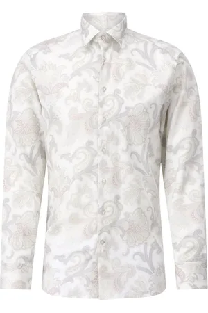 Etro Heren, Overhemden, Wit, Maat: 3XL Katoen