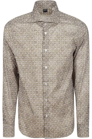 FEDELI Heren, Overhemden, , Maat: 2XL Katoen