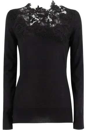ERMANNO SCERVINO Dames, Truien, Zwart, Maat: L Kasjmier