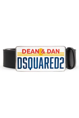 Dsquared2 Heren, Accessoires, Zwart, Maat: 90 CM Leer