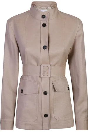 ELEVENTY Dames, Jassen, Bruin, Maat: XL Linnen