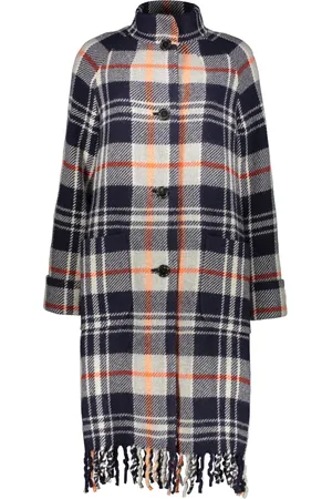 Kenzo Dames, Mantels, Veelkleurig, Maat: XS Wol