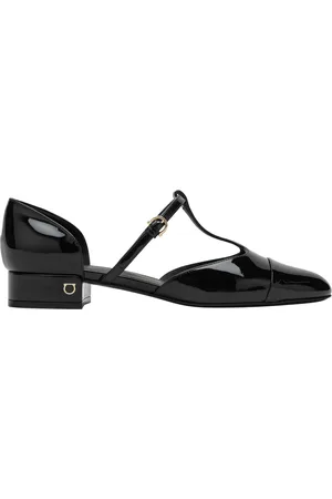 Salvatore Ferragamo Dames, Schoenen, Zwart, Maat: 36 EU Leer