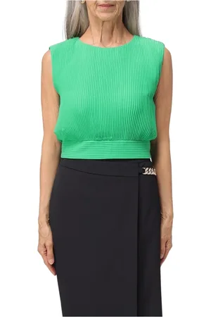 Liu Jo Dames, Tops, Groen, Maat: 2XS Poliester