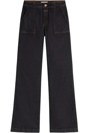 Closed Dames, Jeans, Grijs, Maat: W27 Katoen